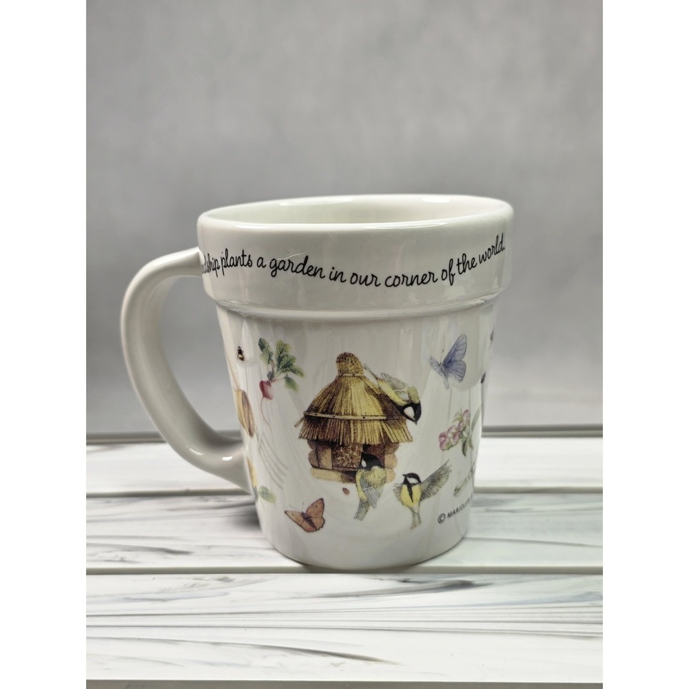 Marjolein Bastin Nature's Sketchbook Friendship Plant A Garden Butterfly Mug